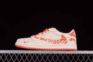 Travis Scott x Fragment Design x Air Jordan 1 Low OG SP AJ1 斯圖西聯名 夏日橙 低幫文化休閑板鞋 LD2025 02076464180859889665110