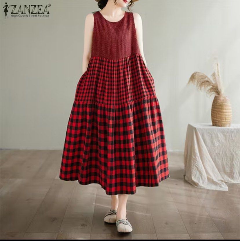 Zanzea casual dress (Category: Dresses) located in Bacoor. Submitted by Little_Lady (Listing ID 1398661343, Image 1). Description: Zanzea dress Large size No flaws.