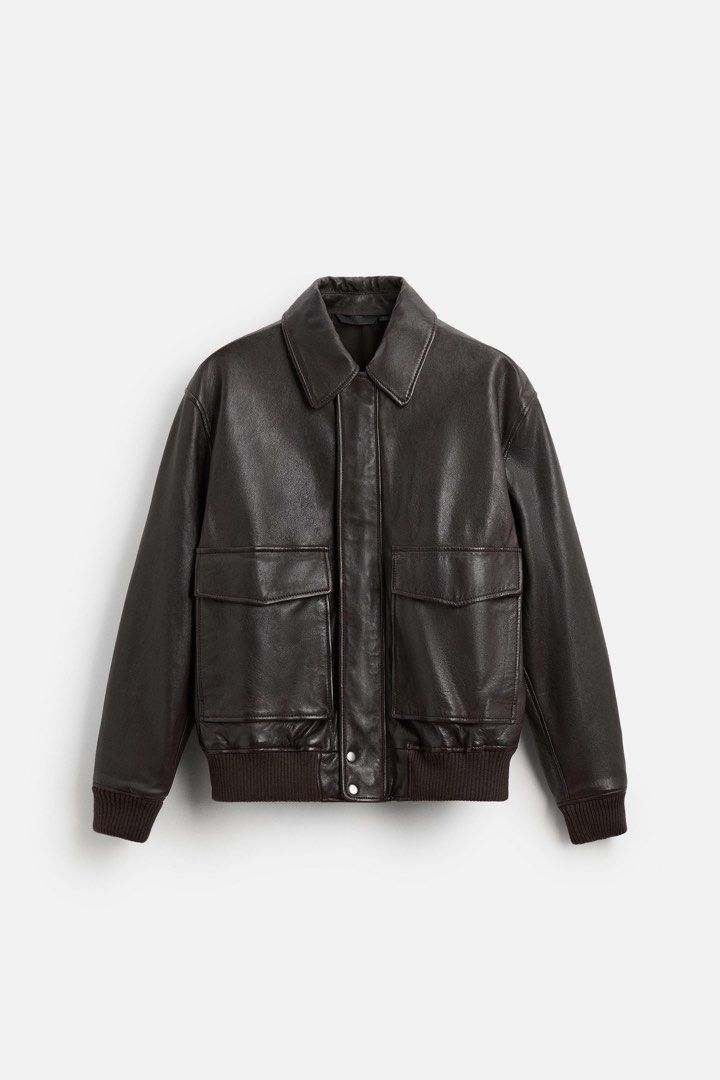 Zara Leather Jacket (Category: Coats, Jackets and Outerwear) located in Balanga. Submitted by kyleweeee (Listing ID 1398670116, Image 1). Description: - Worn once - 100% Sheepskin - Currently sold for 9,995 Php at Zara store .