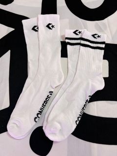 $20/1對 買5送1 -- 特價現貨Converse Classic cushioned white crew socks 毛巾底中筒襪 1對 (Size: 23 - 28 cm)64182488274434110