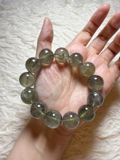招財旺事業綠水晶手串      16.8mm64193536363137110