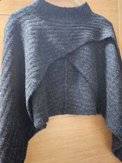 🇯🇵 Japan New Gray Knitted Long Sleeve Outerwear (Can Be Paired with Dresses or Shirts)64192325741697110