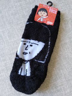 櫻桃小丸子 野口同學 毛毛祙 室內祙 短襪 sock64184920846593110