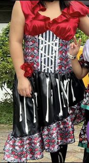 萬聖節 成人 骨頭 連身裙 Halloween Day of the Dead Costume - XL64189154097026110