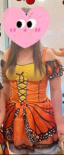 萬聖節 蝴蝶 成人 連身裙 m- XXL Halloween Butterfly Costume64188090843905110