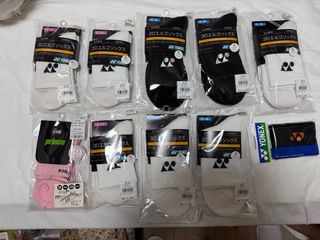 全新 日本製 Made in Japan 羽毛球 網球襪 Yonex Prince Socks Wrist Band64190439190657110