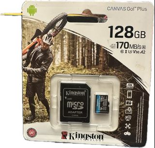 New🔥 Kingston microSD card 128GB with adapter (speed up to 170MB/s) Kingston memory card64192324047491110