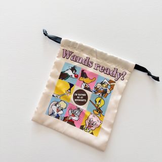 日本 Looney Tunes X Harry Potter 米色帆布 束口 收納袋64184246629122110