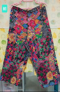Tassel macrame bohemia ethnic style thin cotton pants made in India64190437560195110