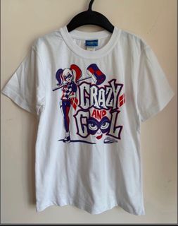 華納影城女裝小丑女電影 白色短袖t-shirt（Warner Brothers Superhero Girls 小醜女上衣 衫 tee top)64187733063043110