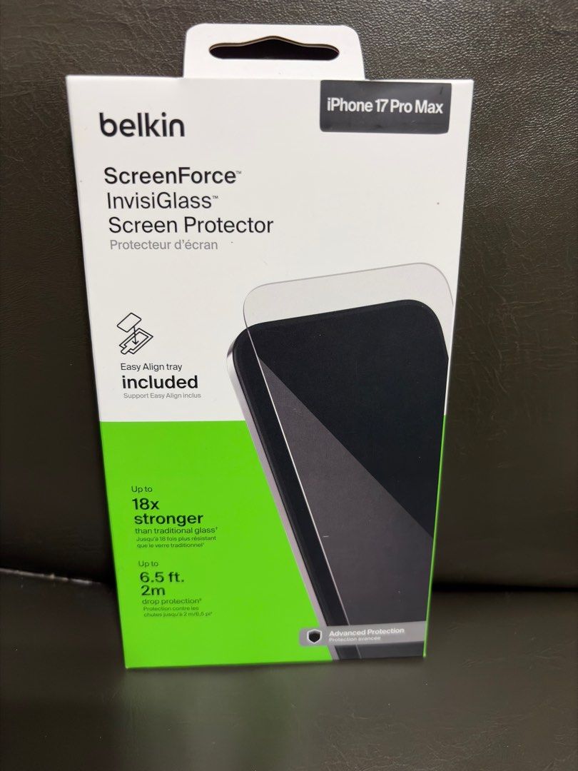 Belkin screenfoce screen protector for iPhone 17 Pro Max brand new sealed (Category: Cases & Sleeves) located in Quezon City. Submitted by gearholics (Listing ID 1398705765, Image 1). Description: Freebie from my powermac order of iPhone 17 Pro Max Brand new sealed Meetups/pickup at my place near sm north edsa . Grab or lalamove also possible. You may check my 400+ positive feedbacks here for peace of mind and product authenticity, many thanks 😊