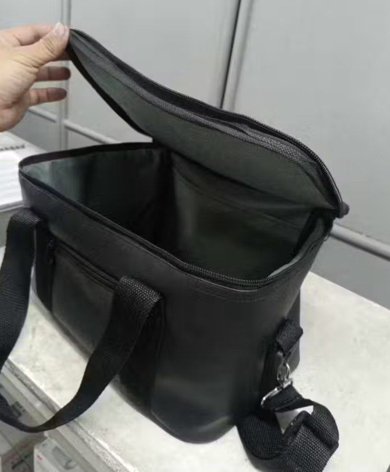 Black Insulated Cooler Bag with Shoulder Strap (Category: Medical Supplies & Tools) located in Quezon City. Submitted by amj.bucket (Listing ID 1398754322, Image 2). Description: OB BAG / Square Type (Gordon) With Straps.