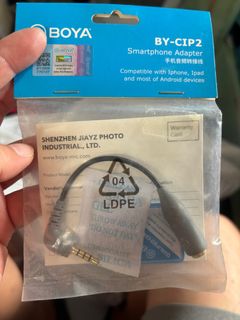 BOYA BY-CIP2 Smartphone audio 轉換器64184019606019110