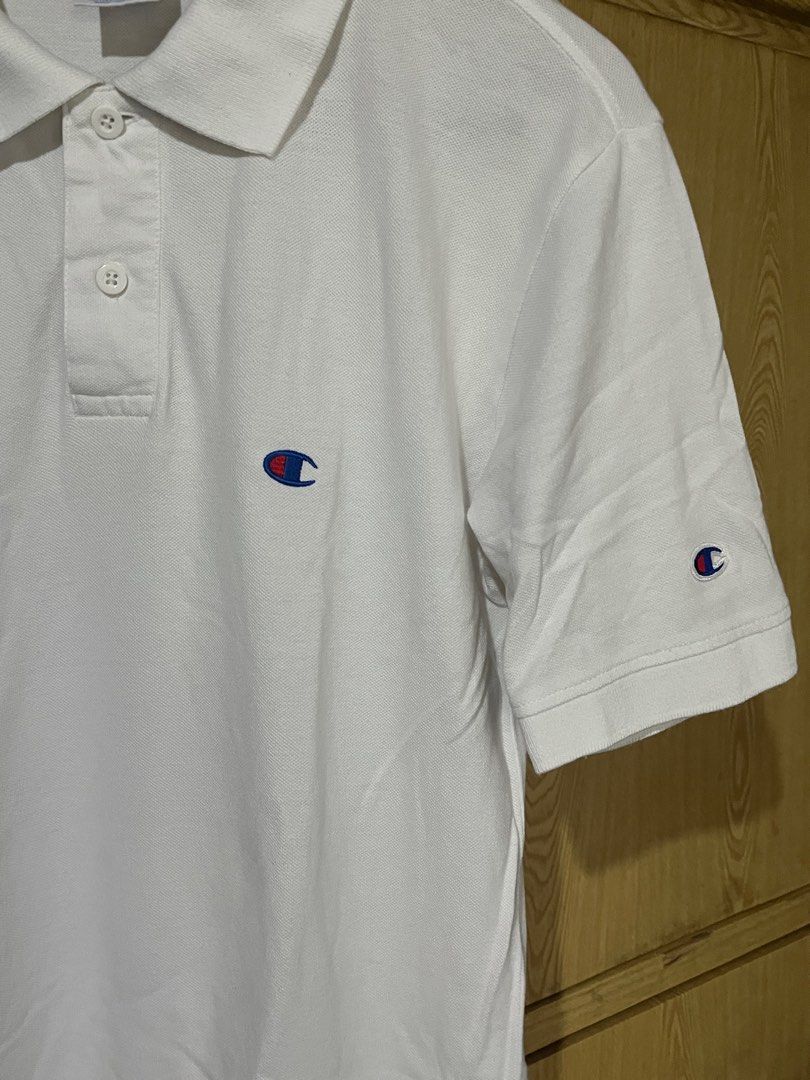Champion polo shirt (Category: Tshirts & Polo Shirts ) located in Bulacan. Submitted by levidiff (Listing ID 1398737138, Image 2). Description: Champion polo shirt Good condition Complete tags Check detailed pics W - 18.5 L - 26.5 / 28.