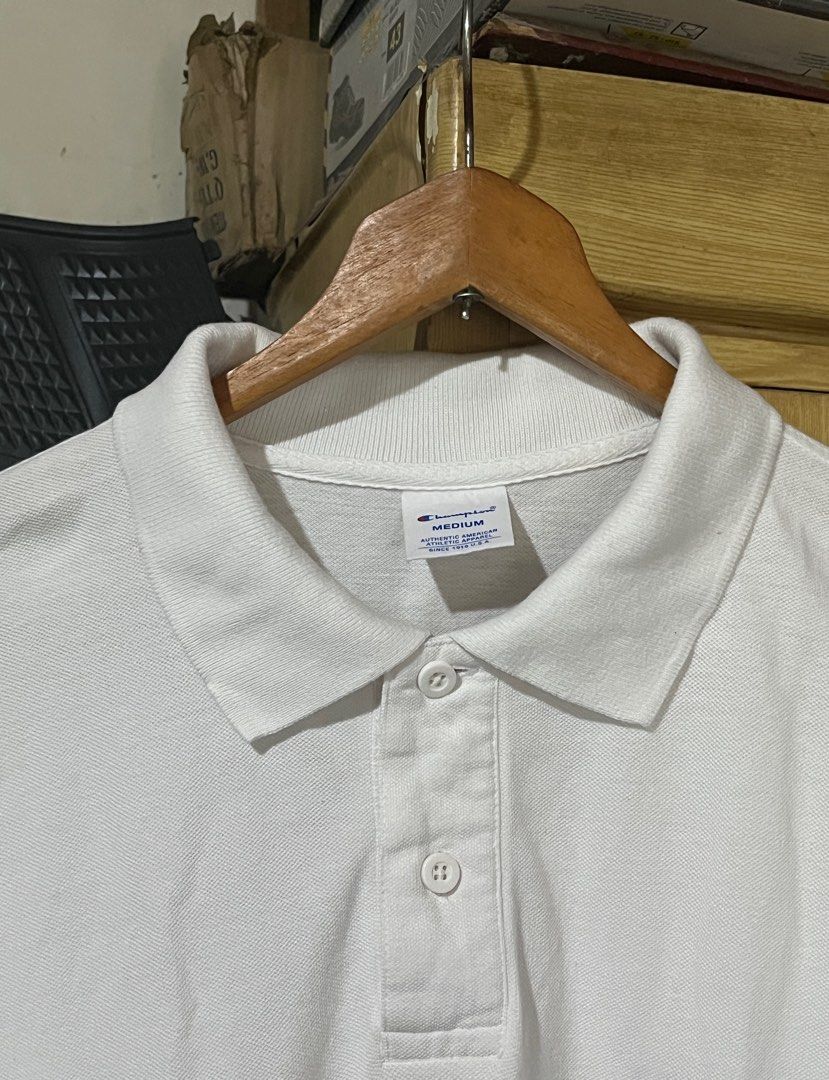 Champion polo shirt (Category: Tshirts & Polo Shirts ) located in Bulacan. Submitted by levidiff (Listing ID 1398737138, Image 3). Description: Champion polo shirt Good condition Complete tags Check detailed pics W - 18.5 L - 26.5 / 28.