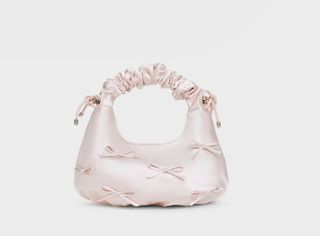 💎Quality Assurance 💎CHARLES & KEITH · 25 Spring New Arrival Bow Ruched Handheld Crossbody Square Bag64182961893506110