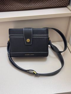 Charles & Keith Black Crossbody Bag, Brand Name Bag64193056631809110