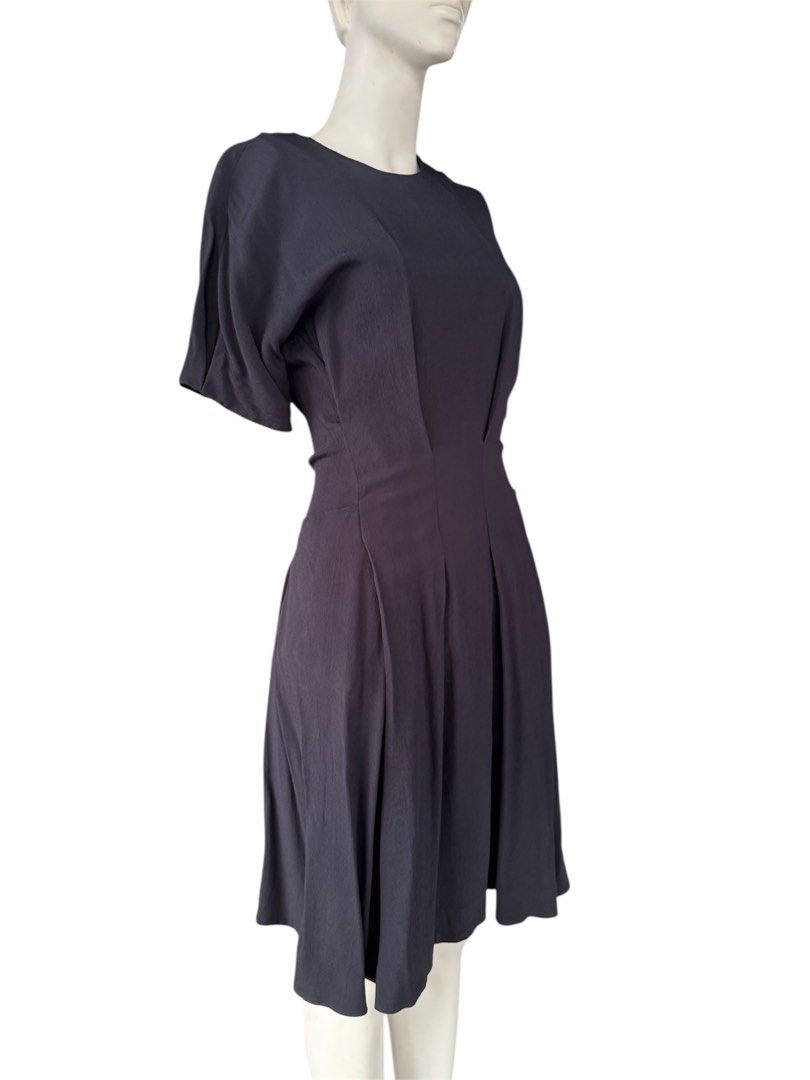 COS Seersucker Navy Blue Dress (Category: Dresses) located in Quezon City. Submitted by chrizcboutique (Listing ID 1398788708, Image 3). Description: COS Seersucker Navy Blue Dress with 2 side pockets size 32 US 2 - extra small in tag with back zipper made in Turkey Measurements laid in flat armpit to armpit approx 14 inches lenght approx 30 inches waist approx 10 inches stretchable materials Condition still in prestine condition like nEW no flaw
