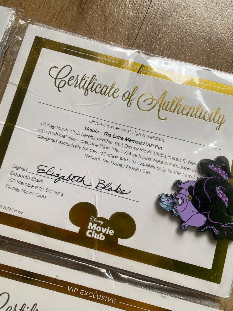 DISNEY COLLECTOR PIN WITH AUTHENTICITY CARD (Category: Vintage Collectibles) located in Antipolo. Submitted by ms.roj (Listing ID 1398759148, Image 3). Description: Price range 1000-1500.
