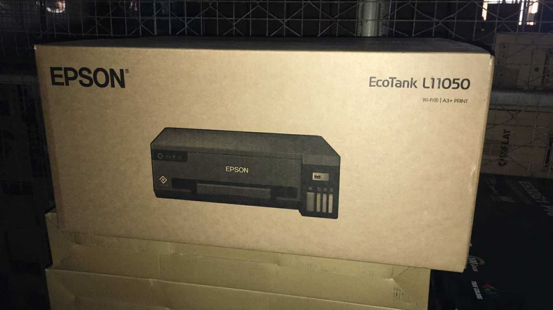 EPSON L11050 ECOTANK A3 PRINTER (Category: Printers, Scanners & Copiers) located in Quezon City. Submitted by colisricky75597 (Listing ID 1398761679, Image 1). Description: Epson EcoTank L11050 Ink Tank Printer Compact and Durable Ecological Design Print up to A3+ Easy operation with Epson Smart Panel version 4.3, with Print Head Cleaning notification Replaceable Maintenance Box and Pick Up Roller Ultra-high page yield of 7,000 pages (colour) Eas