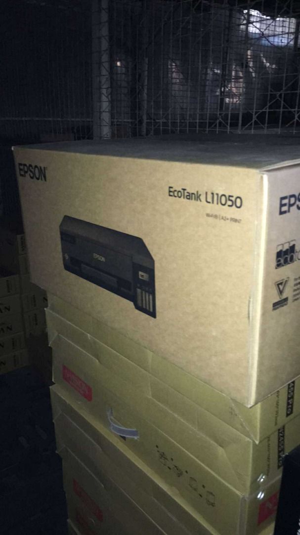EPSON L11050 ECOTANK A3 PRINTER (Category: Printers, Scanners & Copiers) located in Quezon City. Submitted by colisricky75597 (Listing ID 1398761679, Image 2). Description: Epson EcoTank L11050 Ink Tank Printer Compact and Durable Ecological Design Print up to A3+ Easy operation with Epson Smart Panel version 4.3, with Print Head Cleaning notification Replaceable Maintenance Box and Pick Up Roller Ultra-high page yield of 7,000 pages (colour) Eas