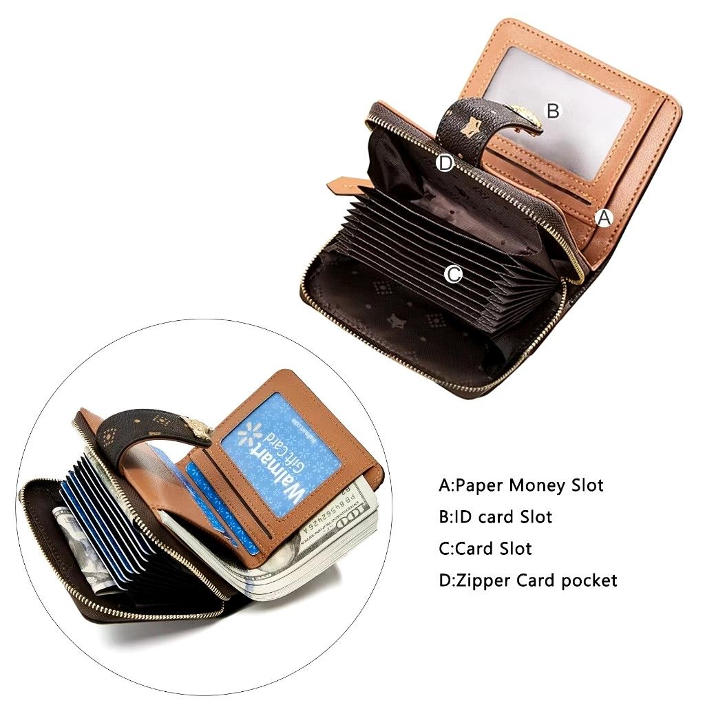 Foxer Women's Wallet (Category: Wallets & Card holders) located in Rizal. Submitted by dm1_8 (Listing ID 1398862947, Image 2). Description: - Compact Foxer wallet - Zip-around and snap closures - Patterned exterior - Metal fox head detail - Comes with box.