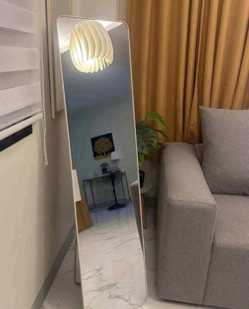 FULLBODY MIRROR WITH STAND .. (Category: Mirrors) located in Manila. Submitted by juliemarce22943 (Listing ID 1398820299, Image 2). Description: 5 feet mirror with stand.. available black and white frame ..