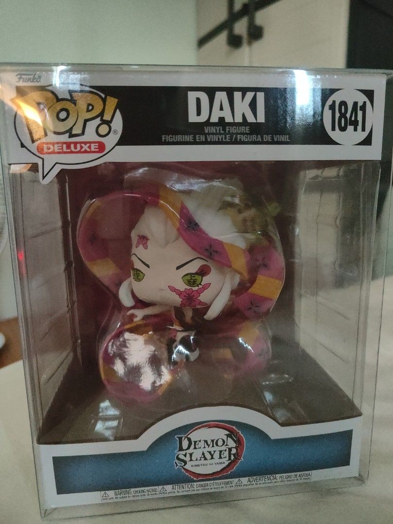 Funko Pop! Deluxe Demon Slayer Daki (Category: Designer & Blind Box Toys) located in Bulacan. Submitted by prof.feathers (Listing ID 1398787597, Image 1). Description: Funko Pop! Deluxe Daki Demon Slayer *Brand new (got it last 10/16) **Box 9.5/10 ***Free Pop proctector Php1580 *RFS - duplicate order *Meetup by Sched - SM Pampangga *Can do shipping but at buyers expense LBC only *MOP - BDO, Gcash, Maribank Tags: Funko, FunkoPop, Funko Pop, Demon 