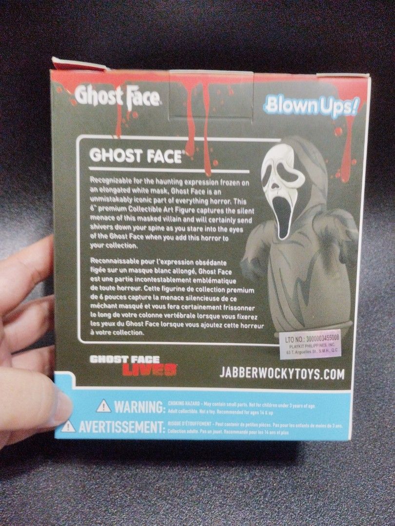 Ghost Face (BlownUps) (Category: Designer & Blind Box Toys) located in Manila. Submitted by krystalchewey_ (Listing ID 1398764768, Image 2). Description: Bnew Actual Photo Posted 400php.