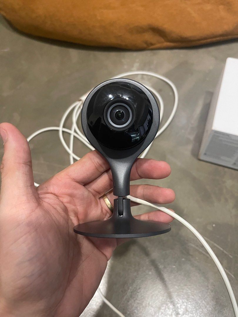 Google Nest Cam Indoor Gen 1 (1st unit) (Category: Security Systems & CCTV Cameras) located in El Nido. Submitted by abstractandrai (Listing ID 1398770741, Image 1). Description: - Google Nest Cam Indoor (my 1st unit, I have another one if you want it check my listings) - Includes camera, power adapter, and original box - Color: Black and gray - Designed for indoor use - Sleek, modern design - Easy to set up - SUBSCRIPTION NEEDED *This one is old