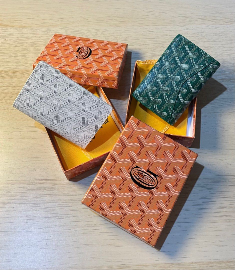 Goyard Card Holder (Category: Luxury Bags & Wallets) located in Manila. Submitted by couture.thrifts (Listing ID 1398851554, Image 1). Description: GOYARD wallet Mine : 600 each 📌NO COD (Payment first policy) 📌Color variations may occur due to poor lighting 📌All items will be shipped via JNT or Lalamove.