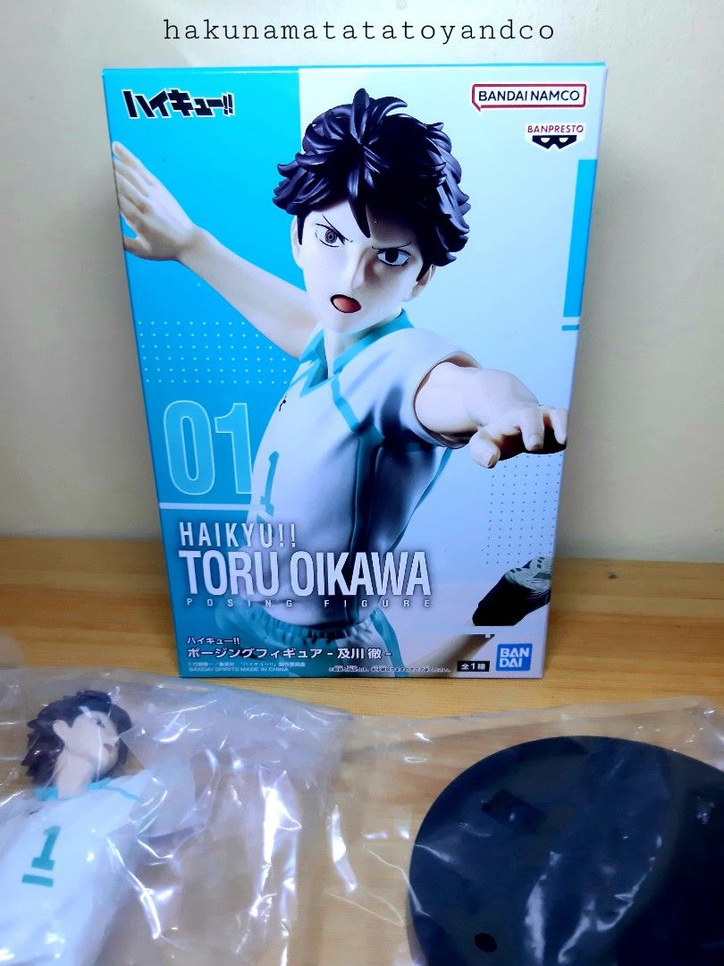 Haikyuu Posing Figure Oikawa Toru Banpresto Bandai Spirits (Category: Figurines & Statues) located in Cavite. Submitted by hakunamatatatoyandcollectibles (Listing ID 1398787378, Image 2). Description: Haikyuu Posing Figure Oikawa Toru Banpresto Bandai Spirits MIB Box condition 7/10 Japan imported items What you see is what you get (WYSIWYG) As is Authentic items Good condition items ✅Pm for more information or inquiry or if needed to ask for addi