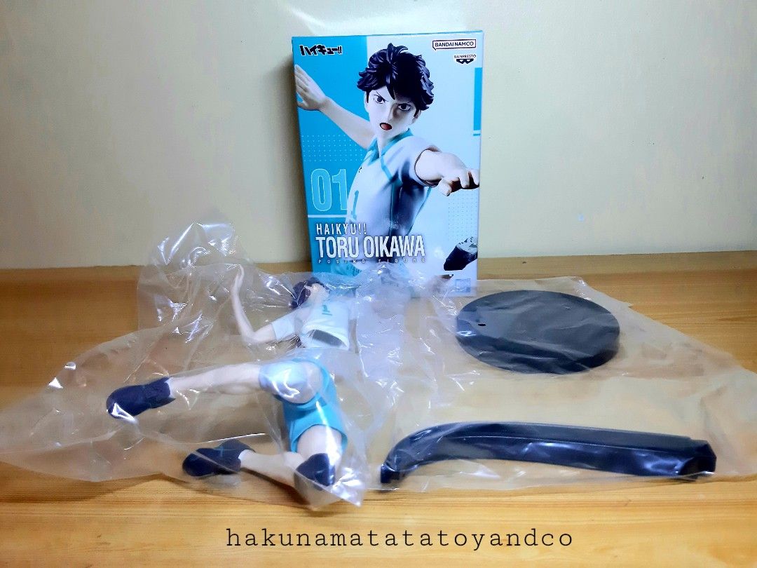 Haikyuu Posing Figure Oikawa Toru Banpresto Bandai Spirits (Category: Figurines & Statues) located in Cavite. Submitted by hakunamatatatoyandcollectibles (Listing ID 1398787378, Image 1). Description: Haikyuu Posing Figure Oikawa Toru Banpresto Bandai Spirits MIB Box condition 7/10 Japan imported items What you see is what you get (WYSIWYG) As is Authentic items Good condition items ✅Pm for more information or inquiry or if needed to ask for addi