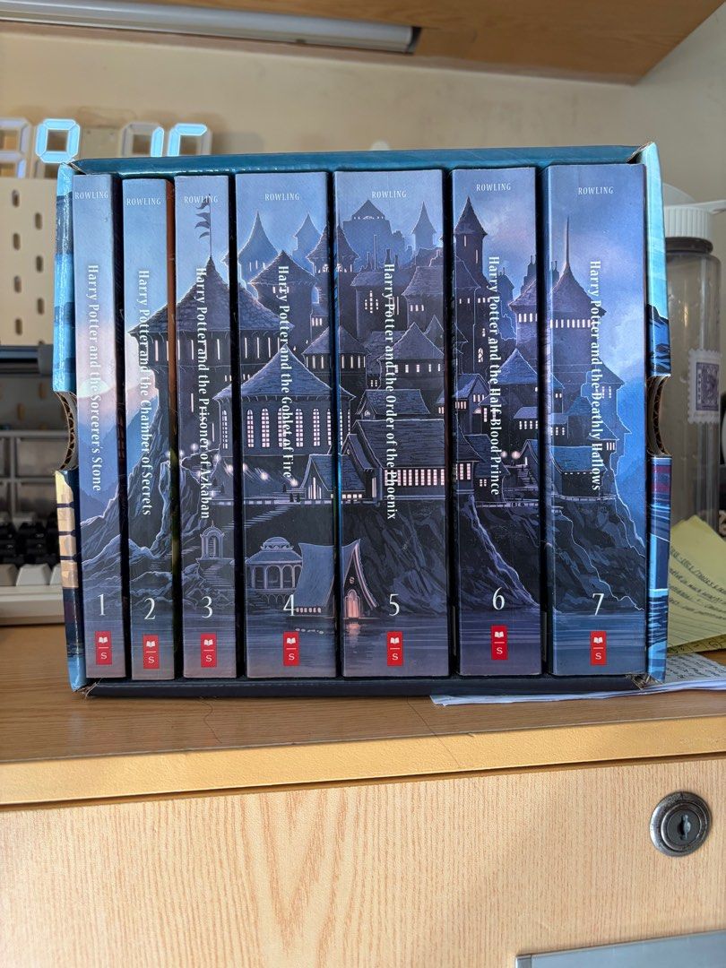 Harry Potter Book Set (Category: Storybooks) located in Manila. Submitted by tokimiii (Listing ID 1398710441, Image 3). Description: 🌟 Complete set of all seven Harry Potter books. 🌟 Includes: 'Harry Potter and the Sorcerer's Stone', 'Harry Potter and the Chamber of Secrets', 'Harry Potter and the Prisoner of Azkaban', 'Harry Potter and the Goblet of Fire', 'Harry Potter and the Order of the Phoenix', 'Harry Potter and the Half-Blood Prince', a