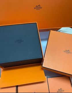 Hermes 頸鏈盒 連啡色皮革內盒64193056866818110