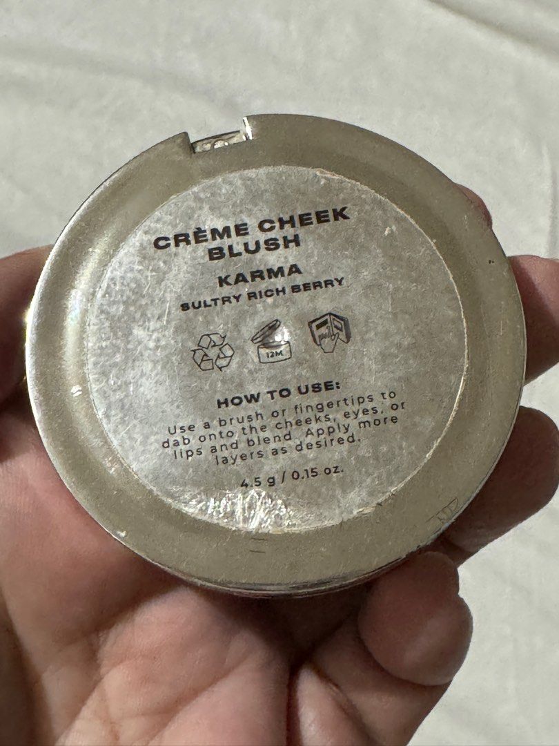 Issy & Co Creme Blush in Karma (Category: Makeup) located in Paranaque City. Submitted by CeeGeeElle (Listing ID 1398817012, Image 3). Description: ✨Shade: Sultry Rich Berry ✨4.5g ✨90-95% full 💰MOP - GCash only.