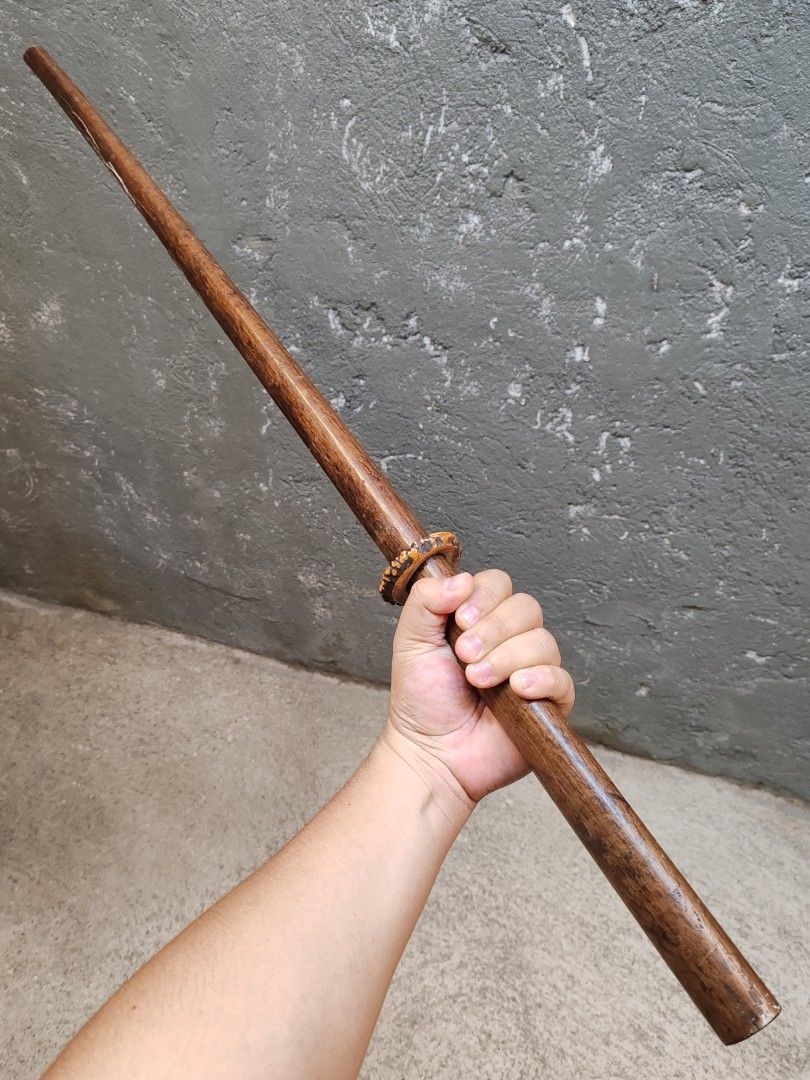 Japanese Wooden Training Sword (Category: Combat Sports) located in Bulacan. Submitted by jbcarmelo (Listing ID 1398858087, Image 3). Description: wooden training sword, which is used in martial arts. It is commonly known as a bokken or bokutō. A bokken is a Japanese wooden sword used for training in kenjutsu and other martial arts. It is typically the same size and shape as a katana, a traditional Japanese sword, but is made of hardwood like red