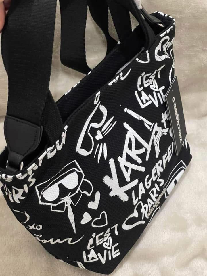 Repriced: Karl Lagerfeld 2way Bag (Category: Cross-body Bags) located in Balamban. Submitted by nitasgoodfinds2 (Listing ID 1398766023, Image 3). Description: Karl Lagerfeld 🇺🇸 Top Zip 2way Crossbody Bag Canvas Dimensions: 11”x8”3.75”.