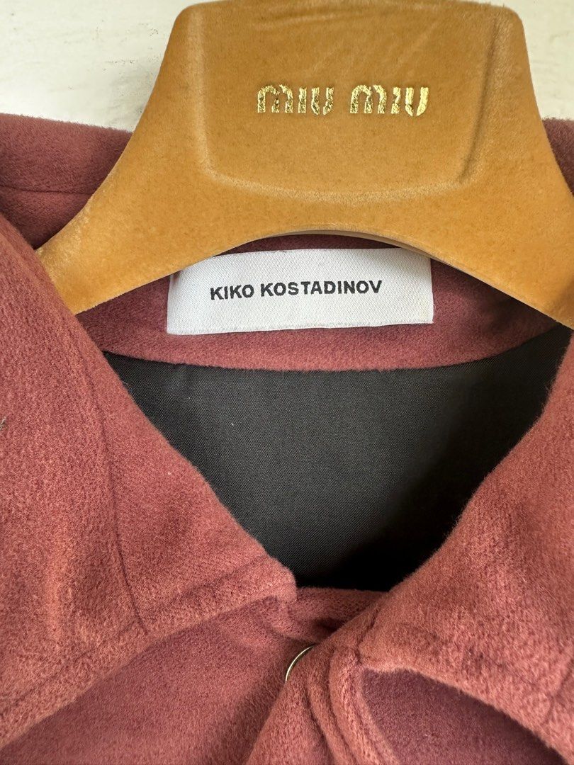 Kiko Kostadinov Grey Maiden Peacoat Jacket Kiko Kostadinov Kiko Kostadinov Grey Maiden Peacoat Jacket Kiko Kostadinov