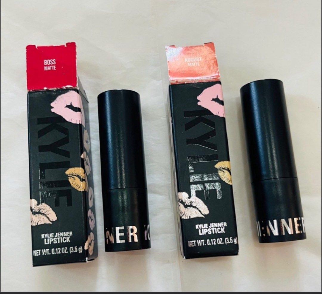 KYLIE JENNER LIPSTICK 3.5g (Category: Makeup) located in San Juan City. Submitted by cashfrancefashioncosmetics_ph (Listing ID 1398786207, Image 1). Description: ‼️KYLIE JENNER LIPSTICK 3.5g SHADE AUGUST MATTE BOSS MATTE PASSION CREME.