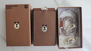 LINE FRIENDS Brown 熊大  證件套 卡片套 掛頸帶 手帶64185756524289110
