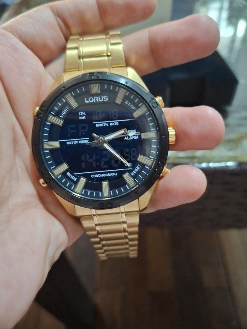 Lorus RW646AX9 watch (Category: Men's Watches) located in San Juan City. Submitted by louislane (Listing ID 1398776883, Image 2). Description: Bought In Europe. Reason for selling Wrong size sa kapatid ko. Gold hardware with extra link and box. Nakatago lang sa cabinet pwdeng pang Gift..