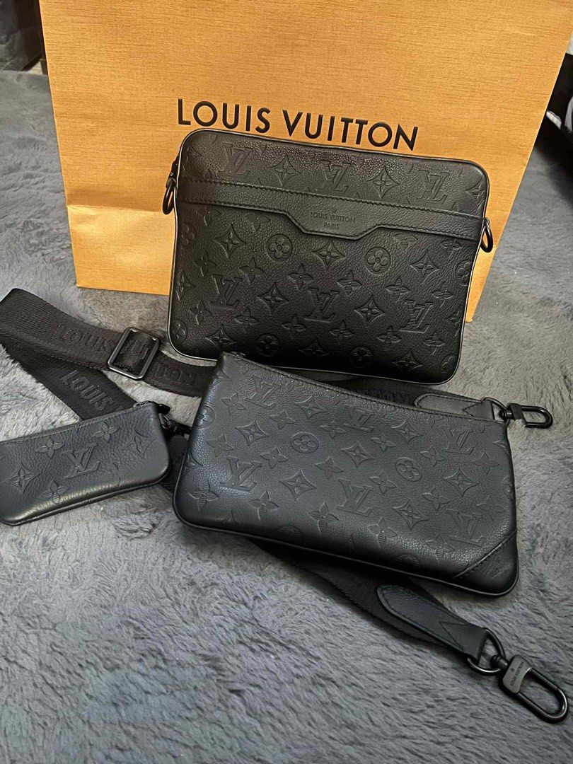LV messenger (Category: Luxury Bags & Wallets) located in Davao. Submitted by hangingclosetdavao (Listing ID 1398755502, Image 1). Description: LV Trio Messenger Noir Shadow Complete inclusions Free shipping.