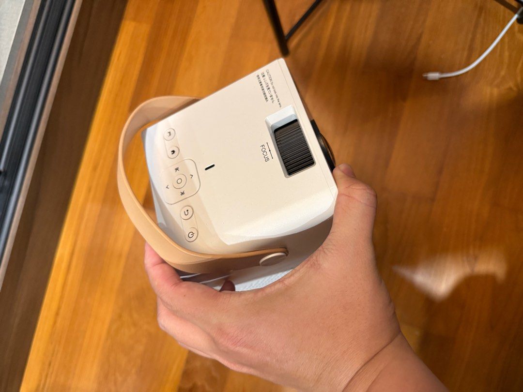Mini Android Projector (Category: Projectors) located in Singapore. Submitted by superzm (Listing ID 1398855939, Image 2). Description: Android projector Include remote and power cable Used less than 10 times Buy together with tripod and 100 inch projector screen for $60 My loss your gain, total paid around $170 for all these.