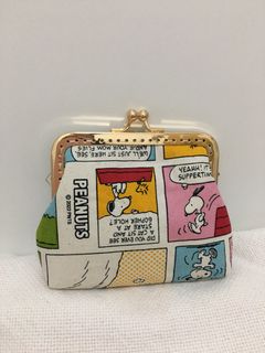 🍁New ⭐️Handmade coins bag 10.5cm Snoopy Japanese fabric clutch / loose paper wallet / card holder64192571245185110