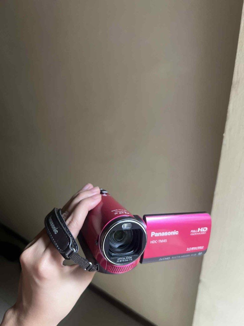 Panasonic HDC-TM45 Camcorder (Category: Cameras) located in Cabanatuan. Submitted by thriftst4r.ph (Listing ID 1398853213, Image 1). Description: ✧˖°. mint condition, like brand new ✧˖°. full set with original accessories ✧˖°. touch screen! ✧˖°. 3.0 mp ✧˖°. full HD 1080p recording ✧˖°. 32x optical zoom ✧˖°. 2.7” LCD screen ✧˖°. built-in flash & image stabilization ✧˖°. body: 10/10 ✧˖°. records on SD/SDHC cards all inclusion even SD card!.