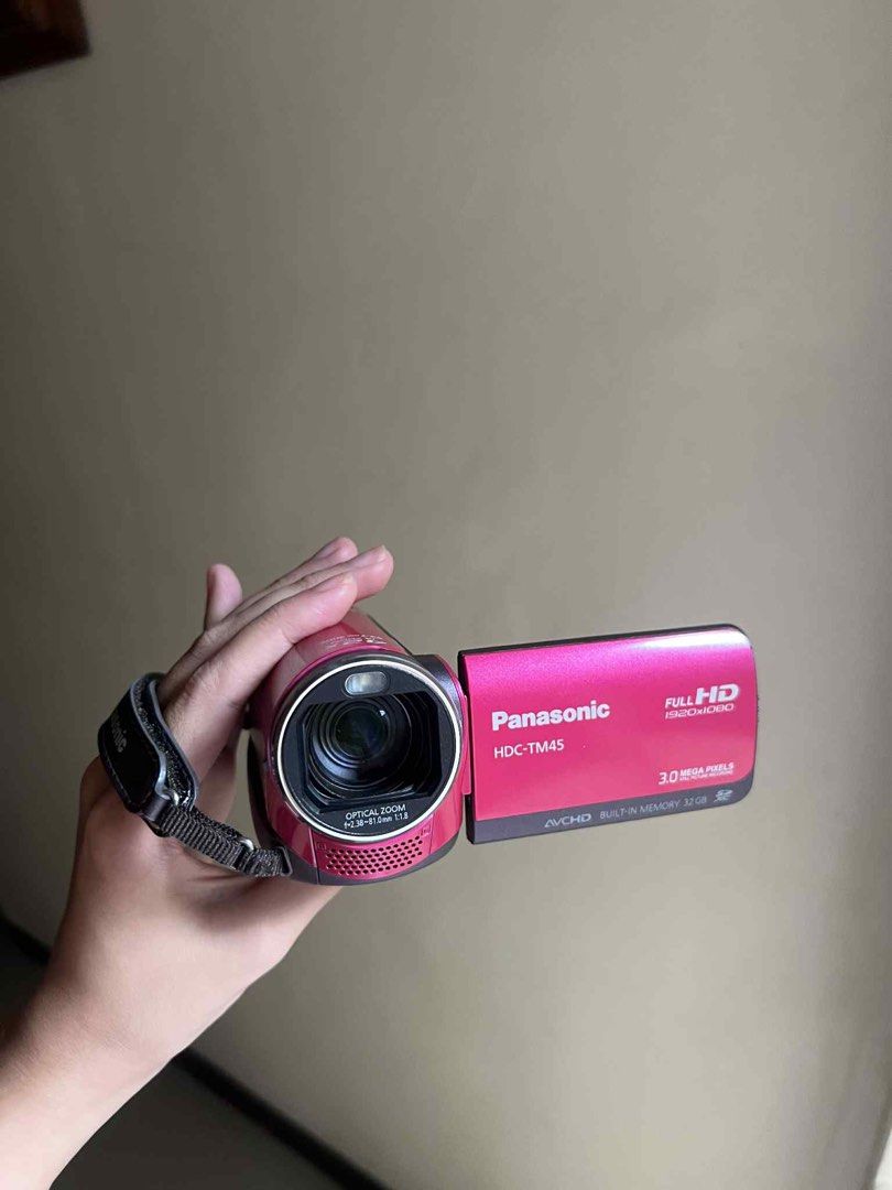 Panasonic HDC-TM45 Camcorder (Category: Cameras) located in Cabanatuan. Submitted by thriftst4r.ph (Listing ID 1398853213, Image 2). Description: ✧˖°. mint condition, like brand new ✧˖°. full set with original accessories ✧˖°. touch screen! ✧˖°. 3.0 mp ✧˖°. full HD 1080p recording ✧˖°. 32x optical zoom ✧˖°. 2.7” LCD screen ✧˖°. built-in flash & image stabilization ✧˖°. body: 10/10 ✧˖°. records on SD/SDHC cards all inclusion even SD card!.
