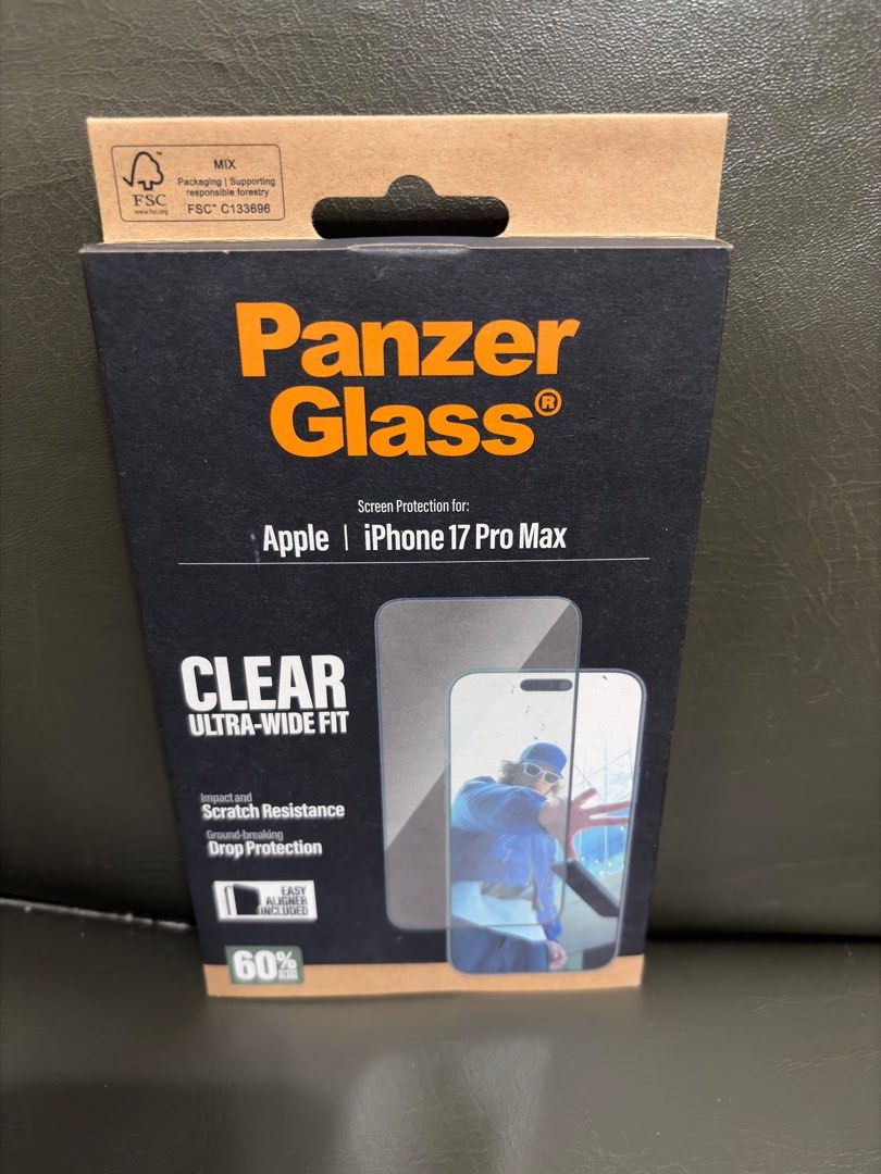 Panzer Glass screen protector for iPhone 17 Pro Max new sealed from powermac (Category: Cases & Sleeves) located in Quezon City. Submitted by gearholics (Listing ID 1398704840, Image 1). Description: Got this as freebie from my iphone 17 pro max preorder but don't need it so just selling it below powermac price. Meetups/pickup at my place near sm north edsa . Grab or lalamove also possible. You may check my 400+ positive feedbacks here for peace 