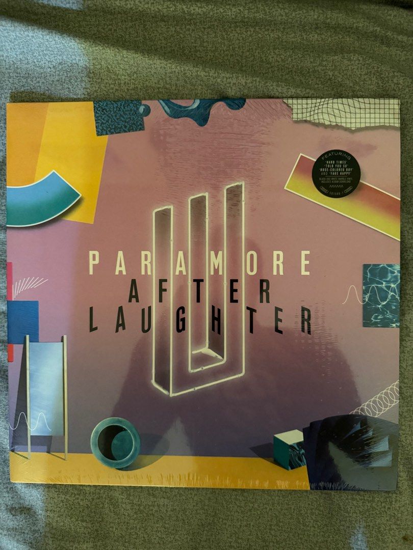 PARAMORE: AFTER LAUGHTER VINYL (BLACK & WHITE MARBLE) (Category: Vinyls) located in Manila. Submitted by krystvllcrt (Listing ID 1398792681, Image 1). Description: Selling this brand new PARAMORE’S AFTER LAUGHTER VINYL (BLACK & WHITE MARBLE).