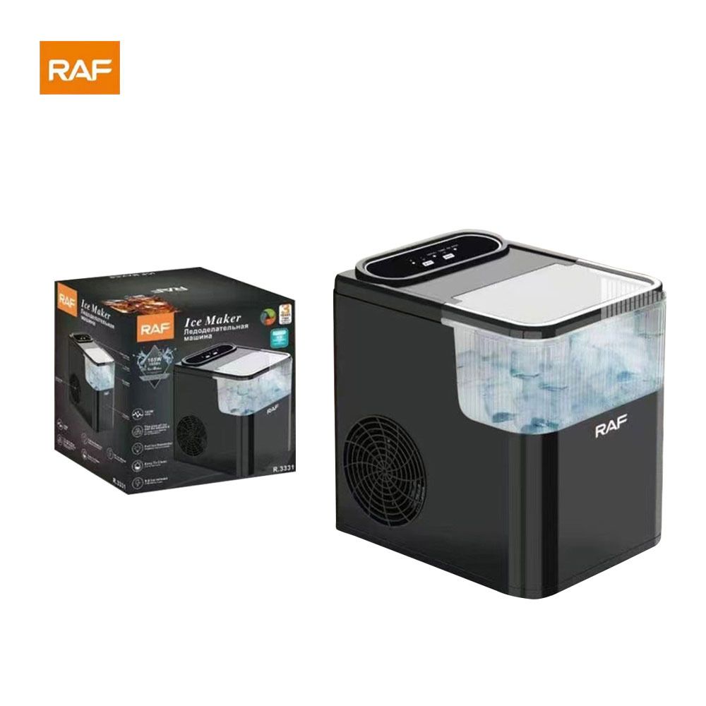 RAF R.3331 1.4L Countertop Ice Maker Machine- Black (Category: Coffee Machines & Makers) located in Caloocan City. Submitted by latestgadgetph (Listing ID 1398769395, Image 1). Description: SKU: LGGENR3331BLK-1200581 Specifications: RAF Countertop Ice Maker Machine Adjustable Portable Electric Ice Maker Perfect for Home Office Brand RAF Main Color black Model R.3331 Power 165 W Water Tank Capacity 1.4 ltr Cube Size Control yes Size 23x30x29cm .